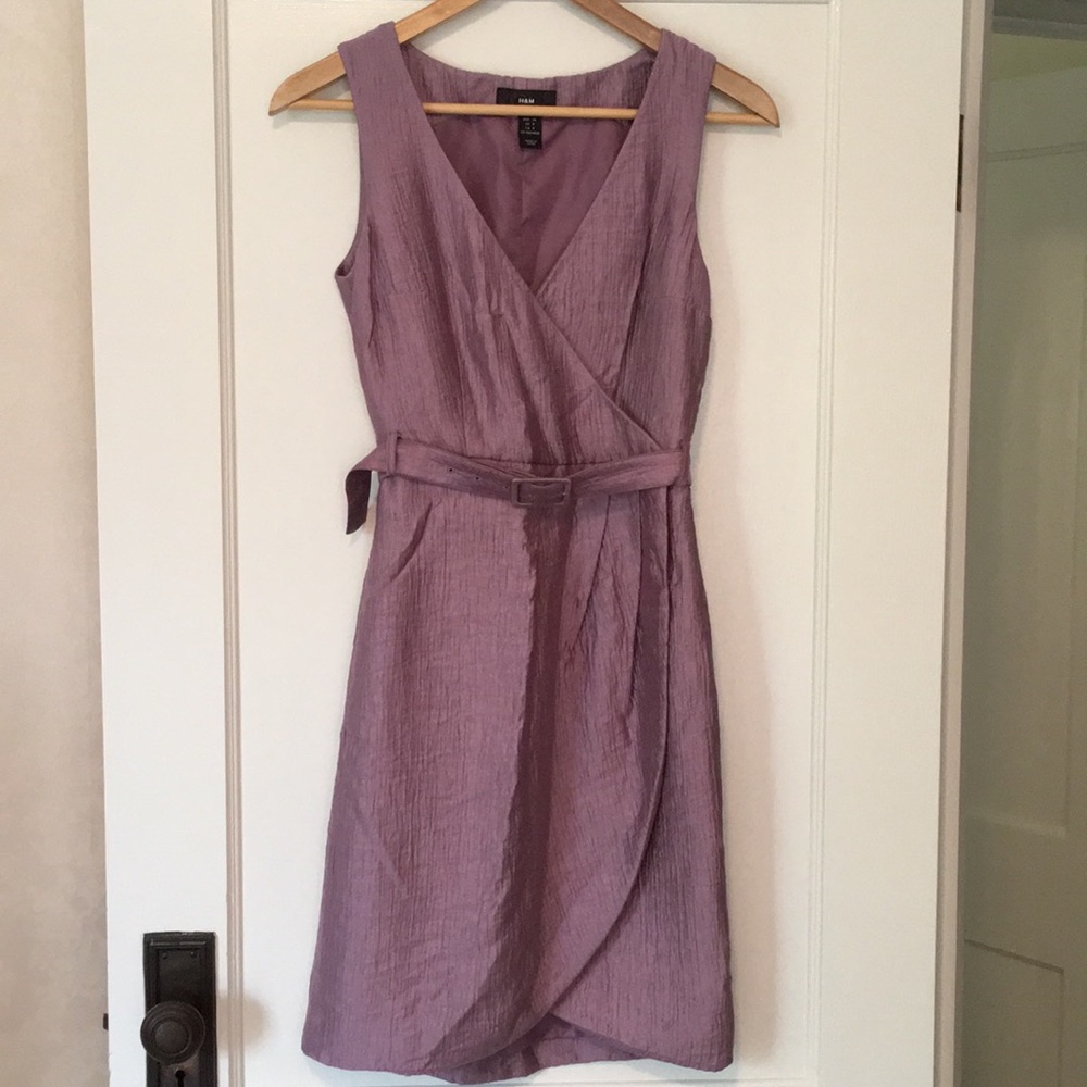 Faux Wrap Tulip Dress